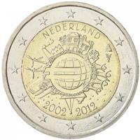 Nederland 2 euro 2012 10 jaar euro BU